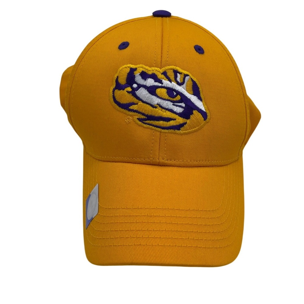 LSU Tigers Captivating Headgear Mens Yellow Adjustable Baseball‎ Cap Hat NCAA